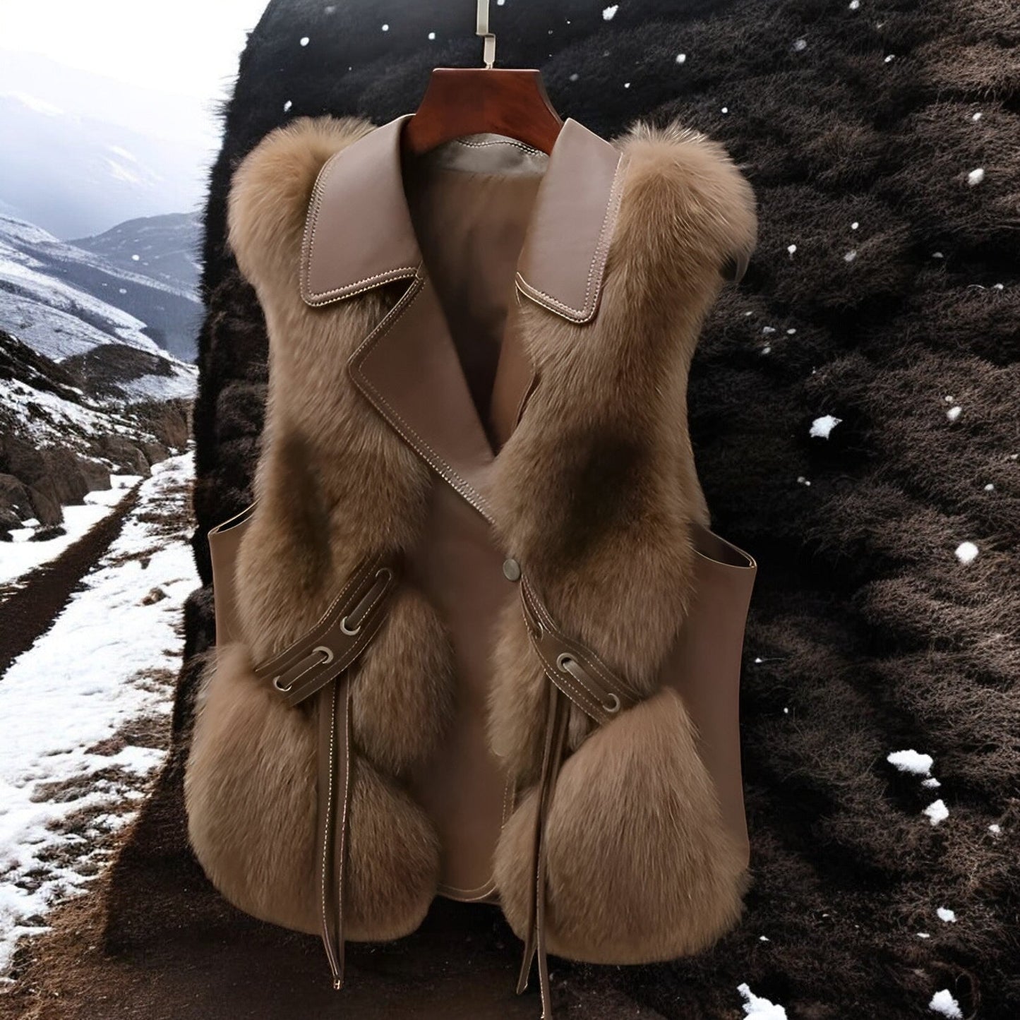 Cornelia® | Arctic fur vest