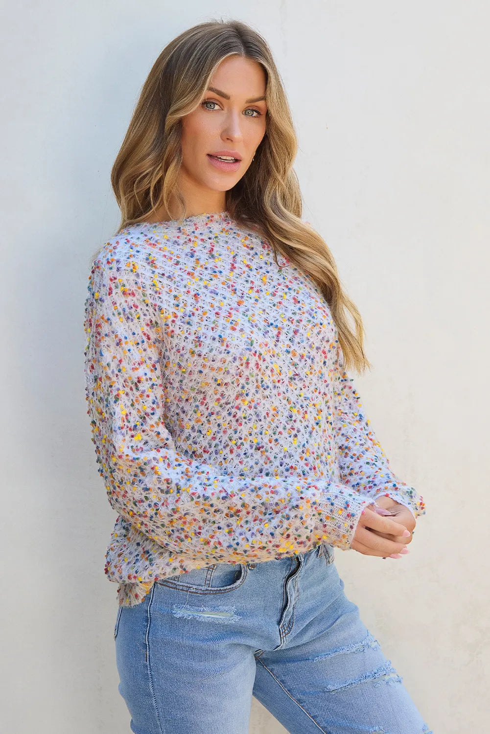 Claudia® | Crew neck sweater with long sleeves