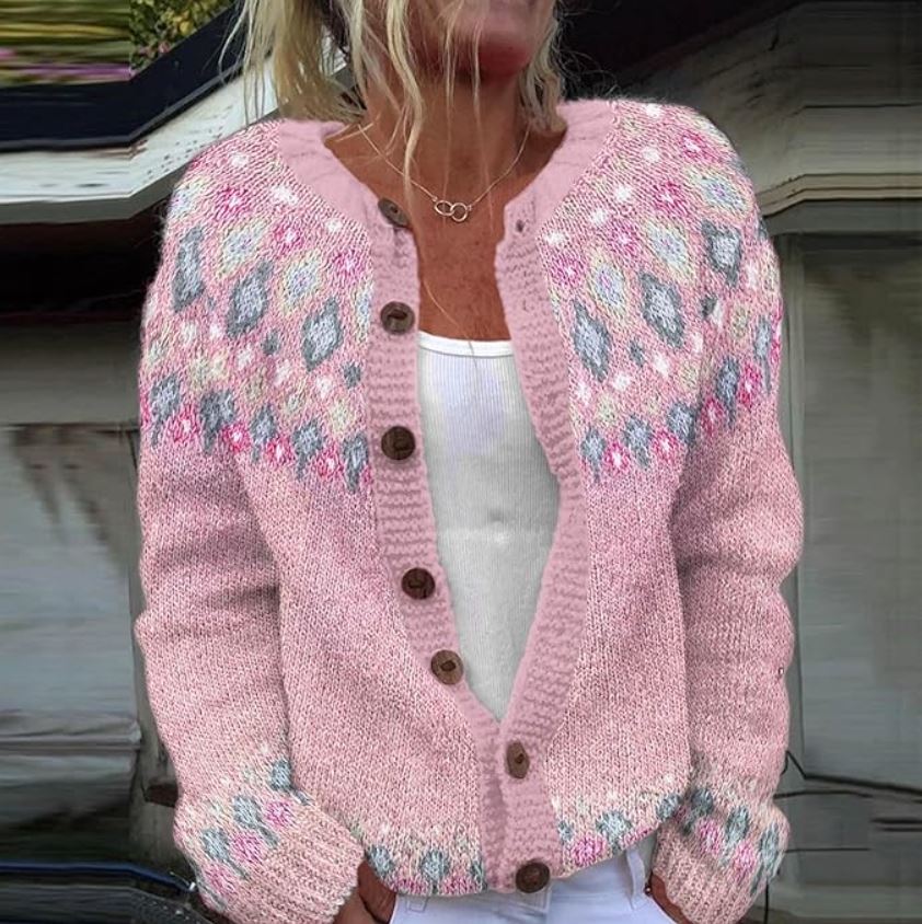 Corina | Pink Comfort Cardigan