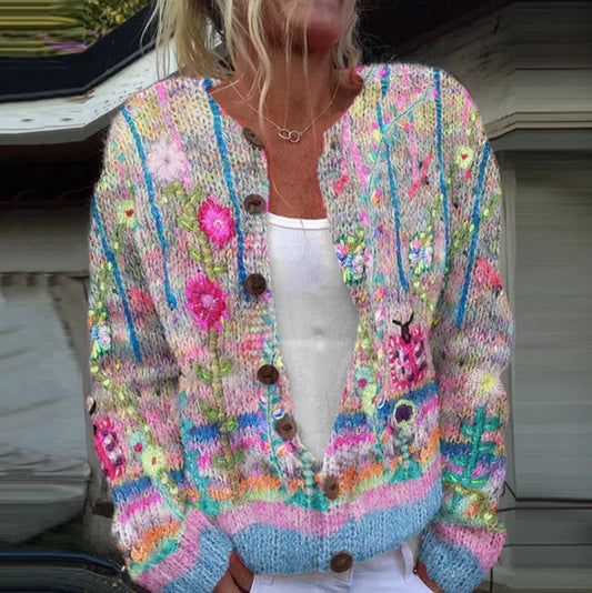 Eliana | Embroidered vest with color accents