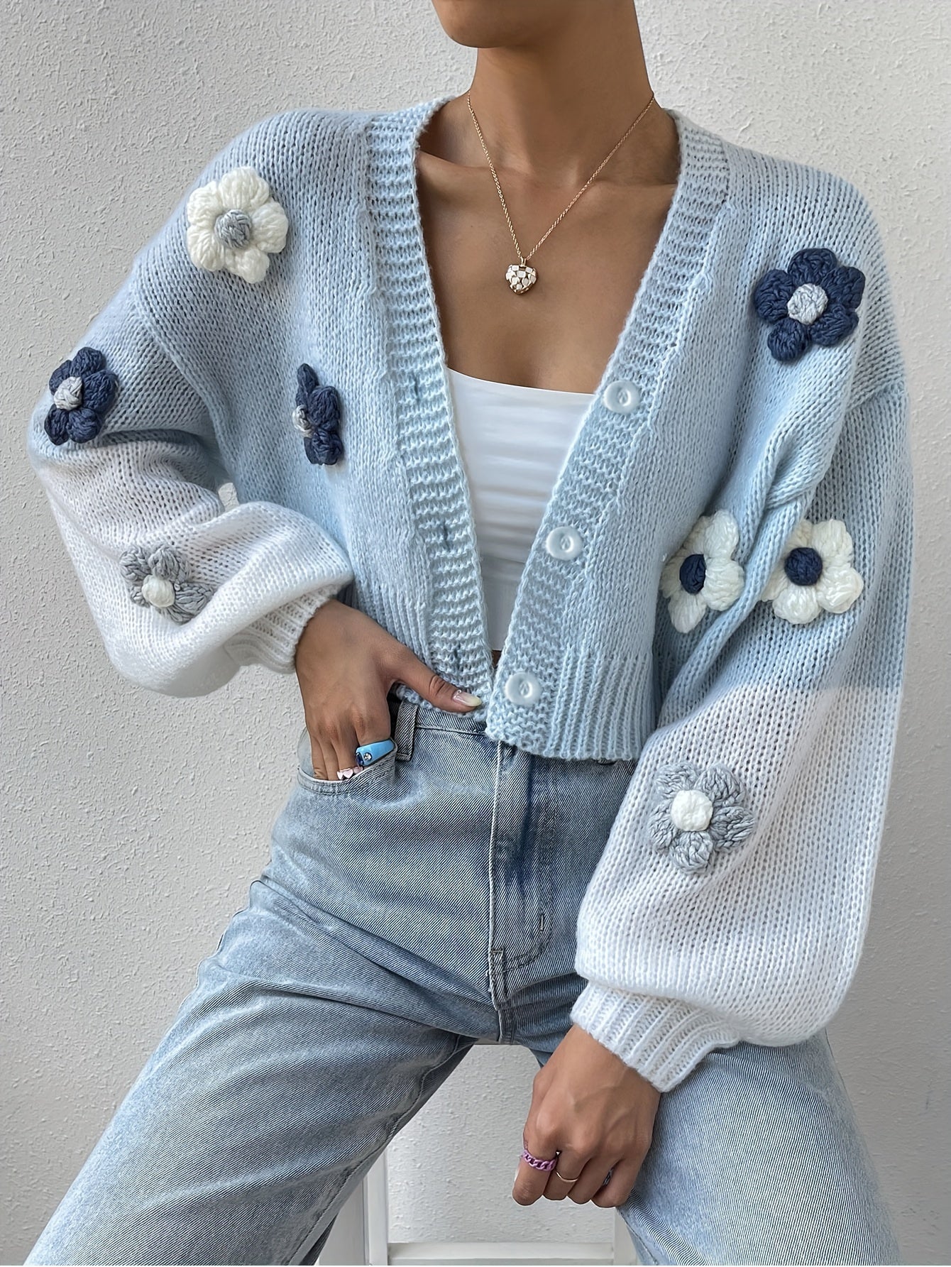 Carina® | Elegant and stylish floral cotton knitwear