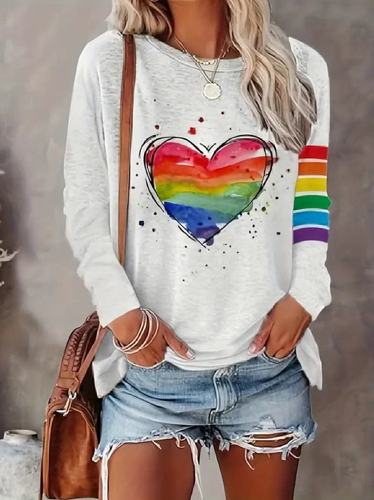 Amanda | Rainbow shirt for women