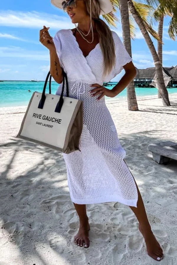 Claudia® | Sailing The Sea Knitted Cover-Up Dress