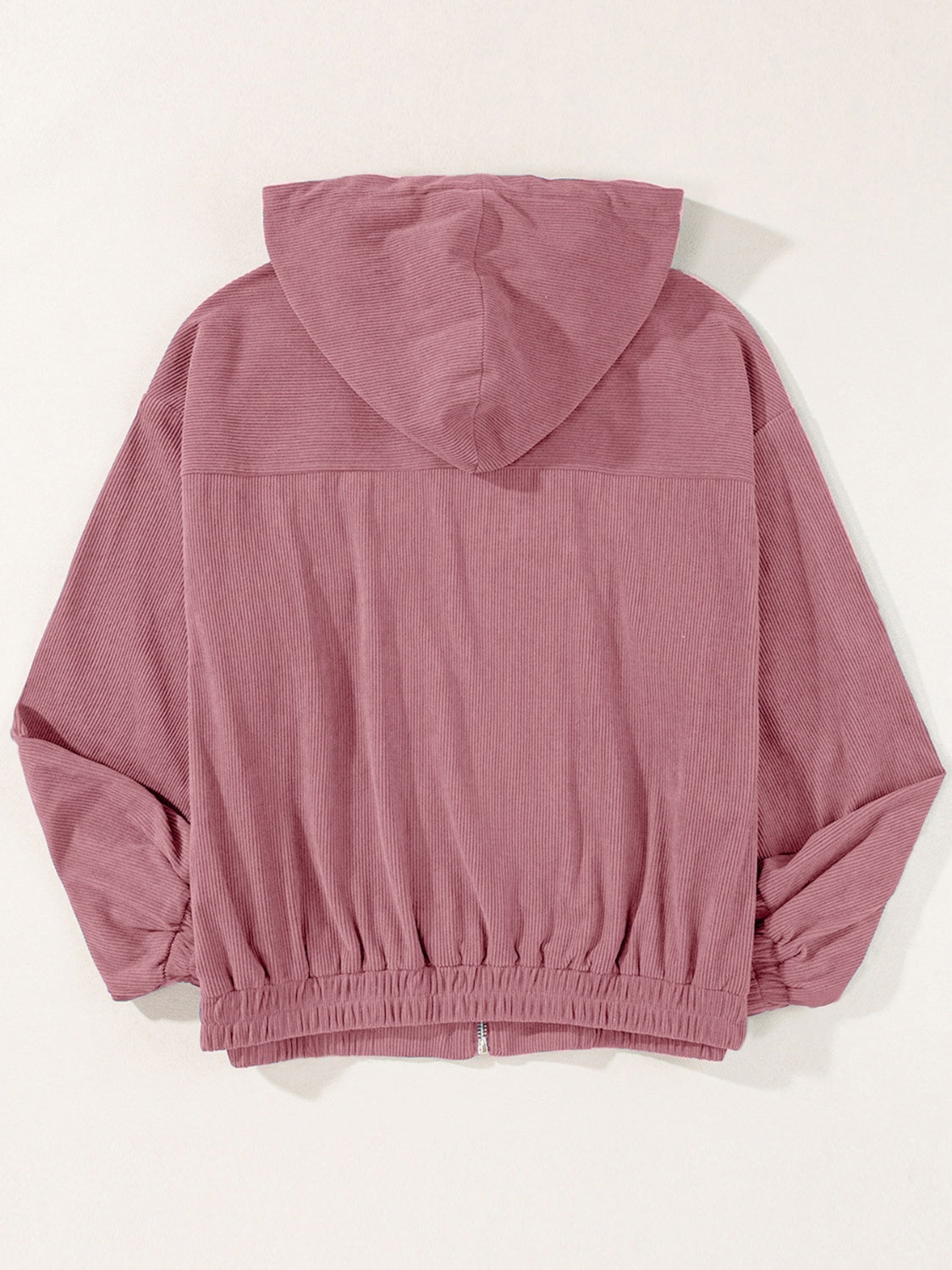 Edith® | Long sleeve hooded jacket with drawstring and zip fastening