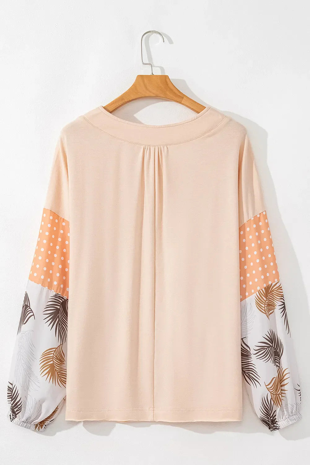Barbara® | Printed long-sleeved blouse with a V-neck
