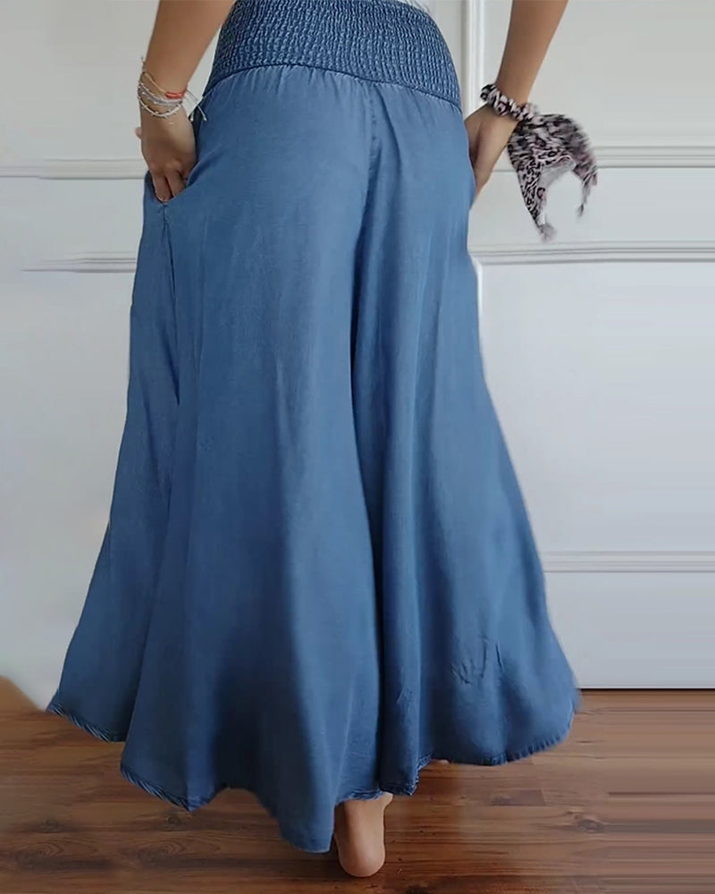 Balbina® | Wide Trousers With Elastic Waistband