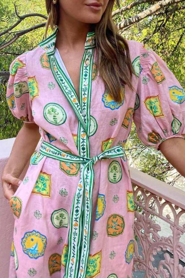 Diana® | Holiday seal print maxi dress