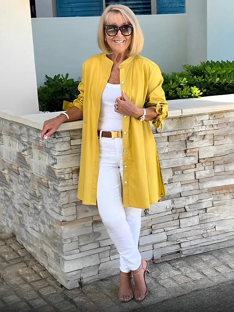 Broun® | Elegant Long-Sleeved Shirt For Women