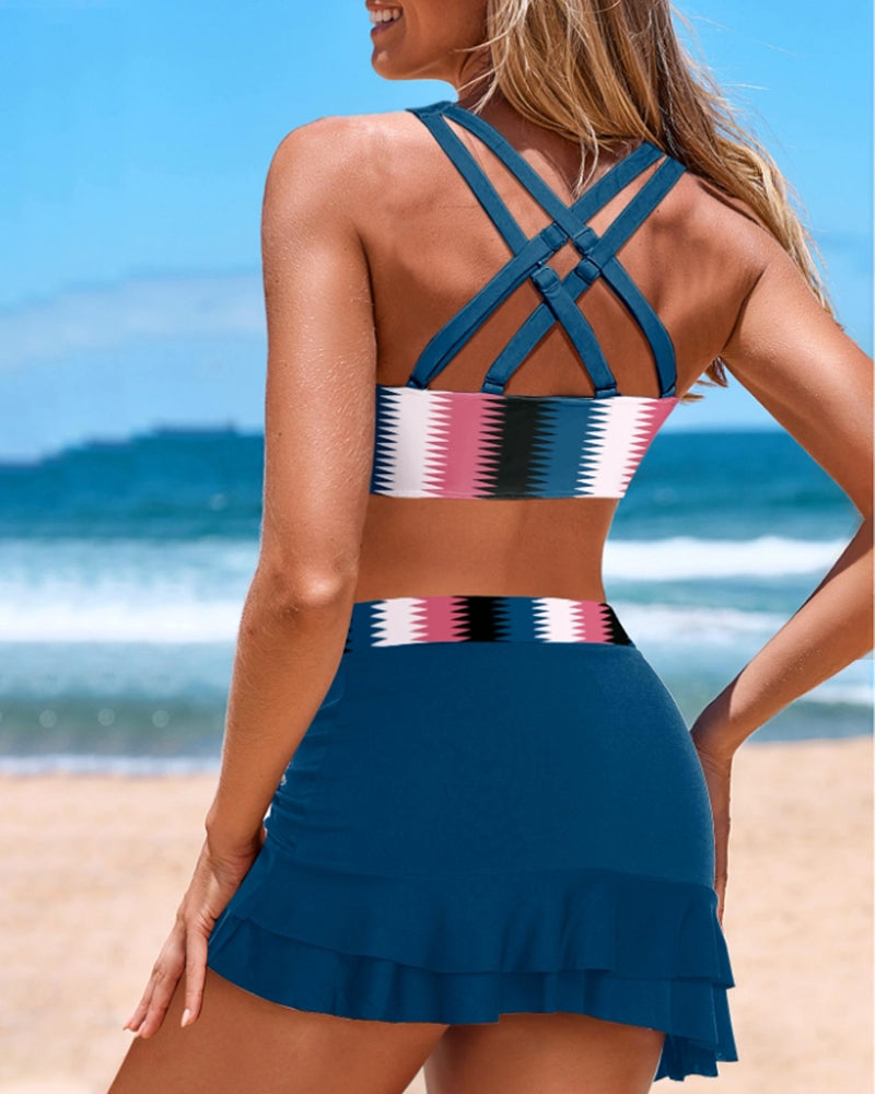 Barbel® | Multicolored High Waist Swimsuit With Separates