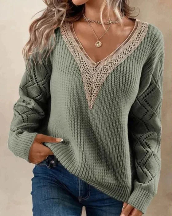 Dafne® | Elegant V-neck sweater