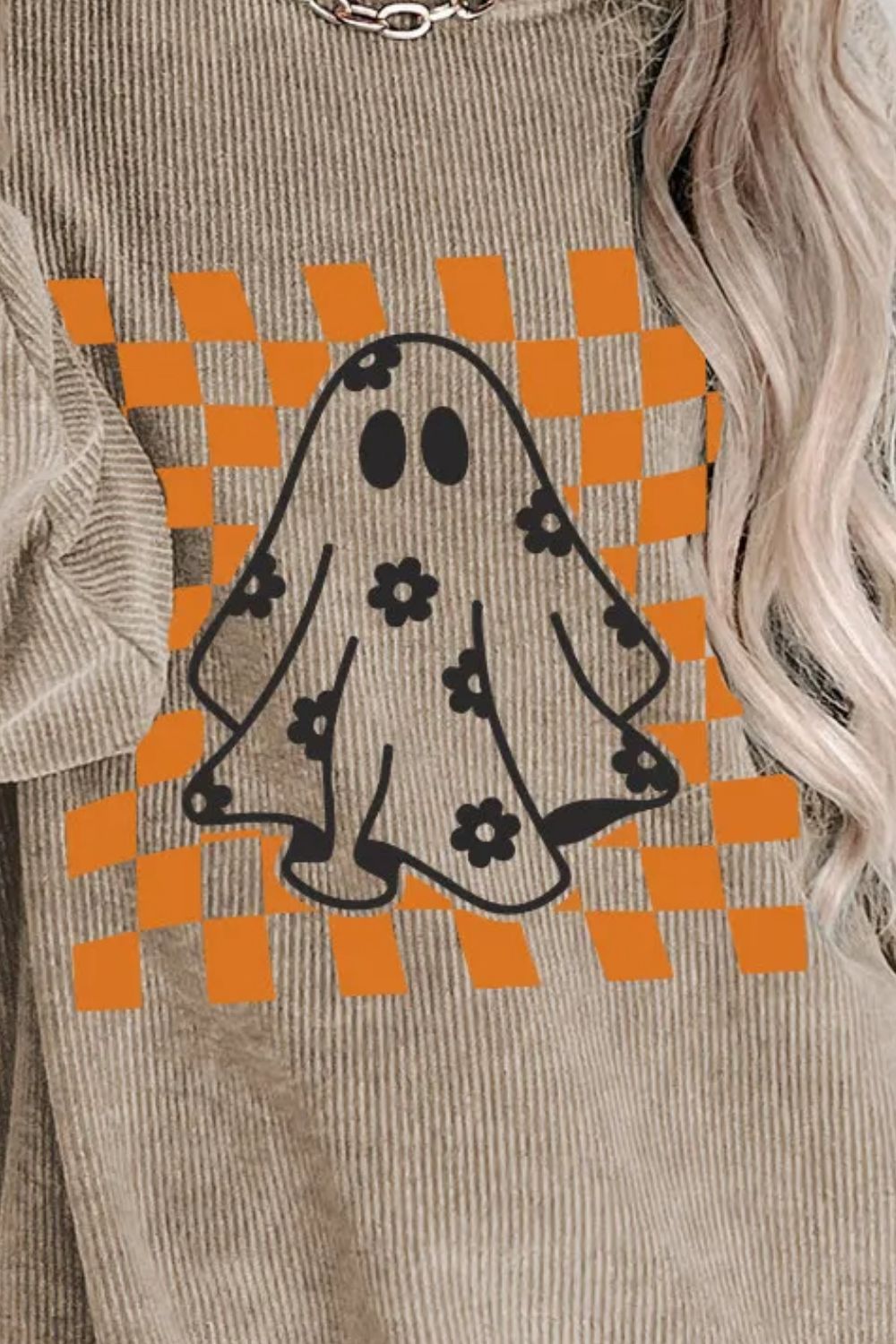 Daria® | Ghost crew neck long sleeve sweatshirt