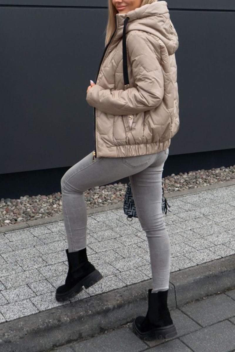 Annika® | Multicolored cotton winter jacket