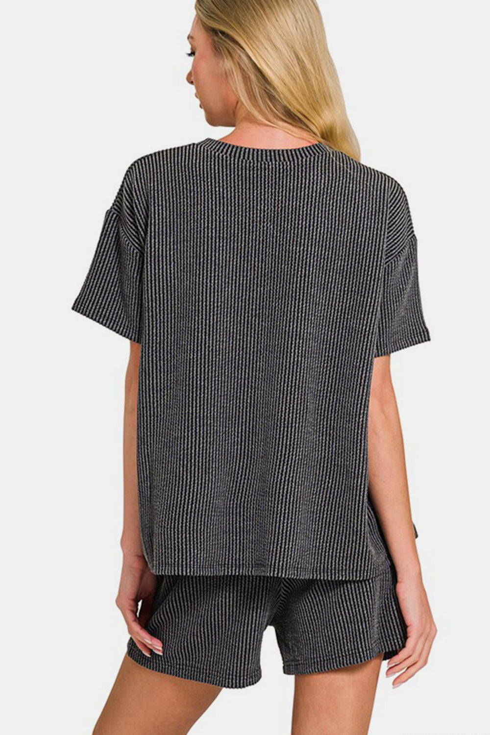 Bonnie® | Ribbed short sleeve t-shirt and shorts set