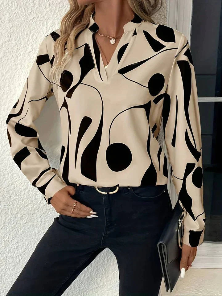 Stella | Women's Long Sleeve Printed Blouse