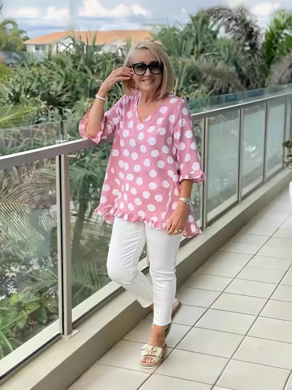 Annamaria® | Stylish V-Neck Blouse
