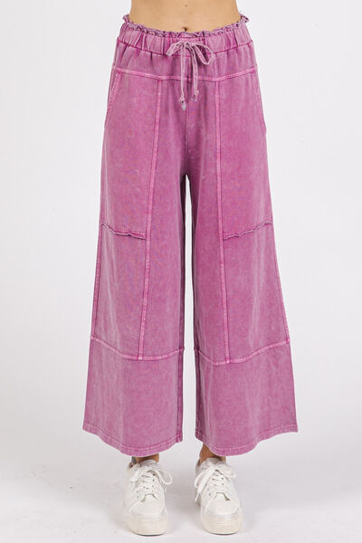 Carolina® | Wide trousers made of French terry with seam
