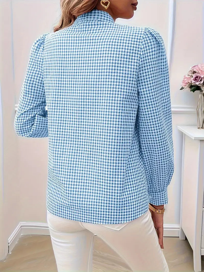 Allegra® | Cotton Blouse With Bow Tie