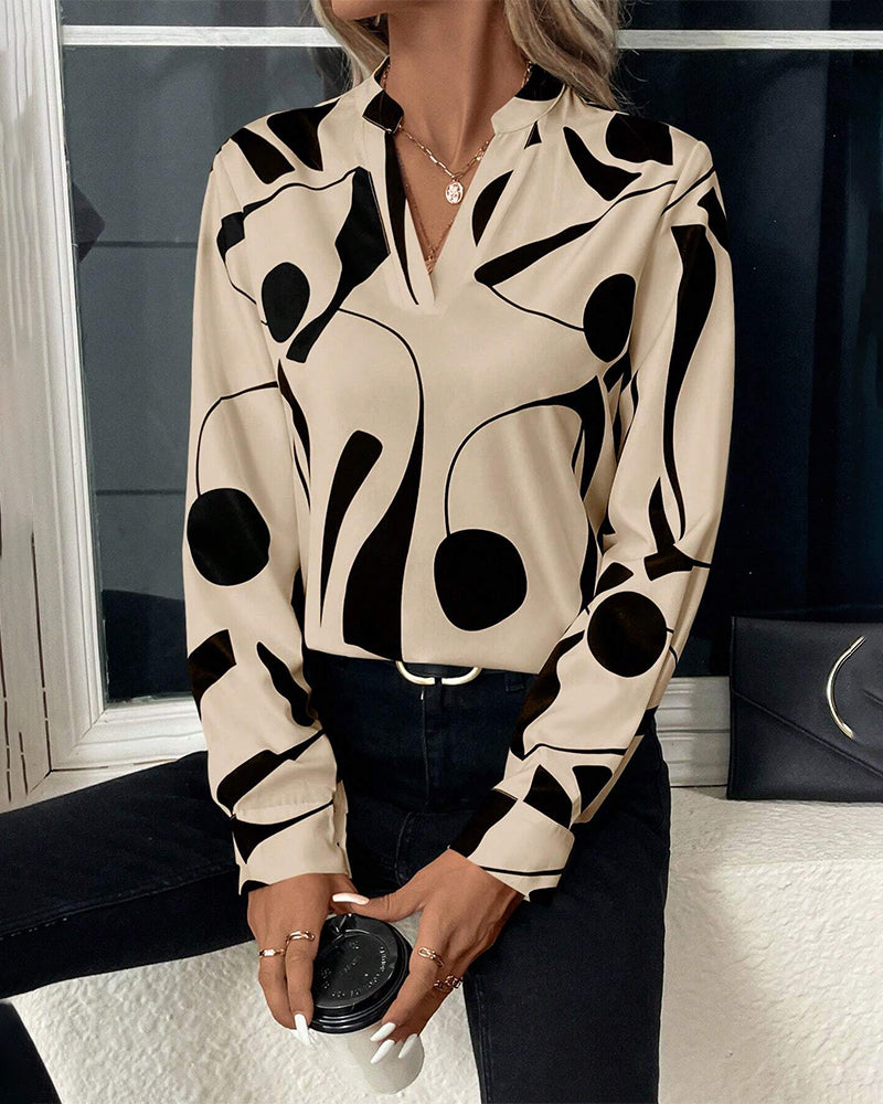 Clemency® | Elegant blouse with stand-up collar