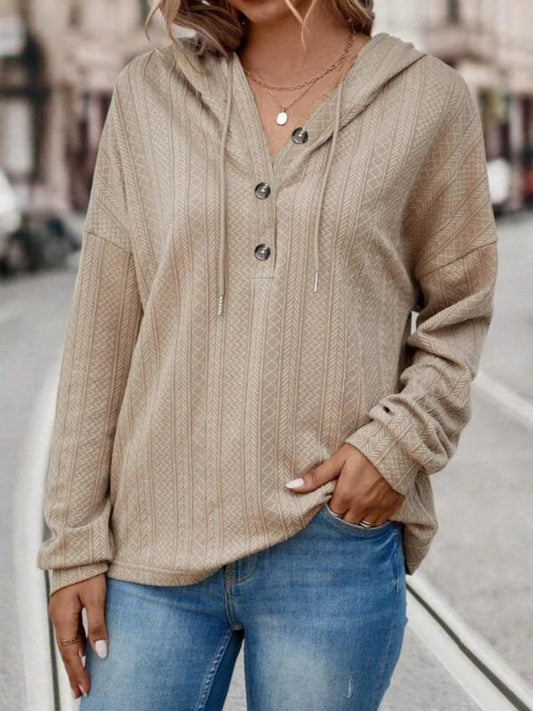 Carolina® | Long sleeve hoodie with drawstring and dropped shoulders