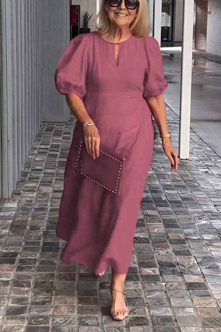 Brooke® | Midi dress with puff sleeves