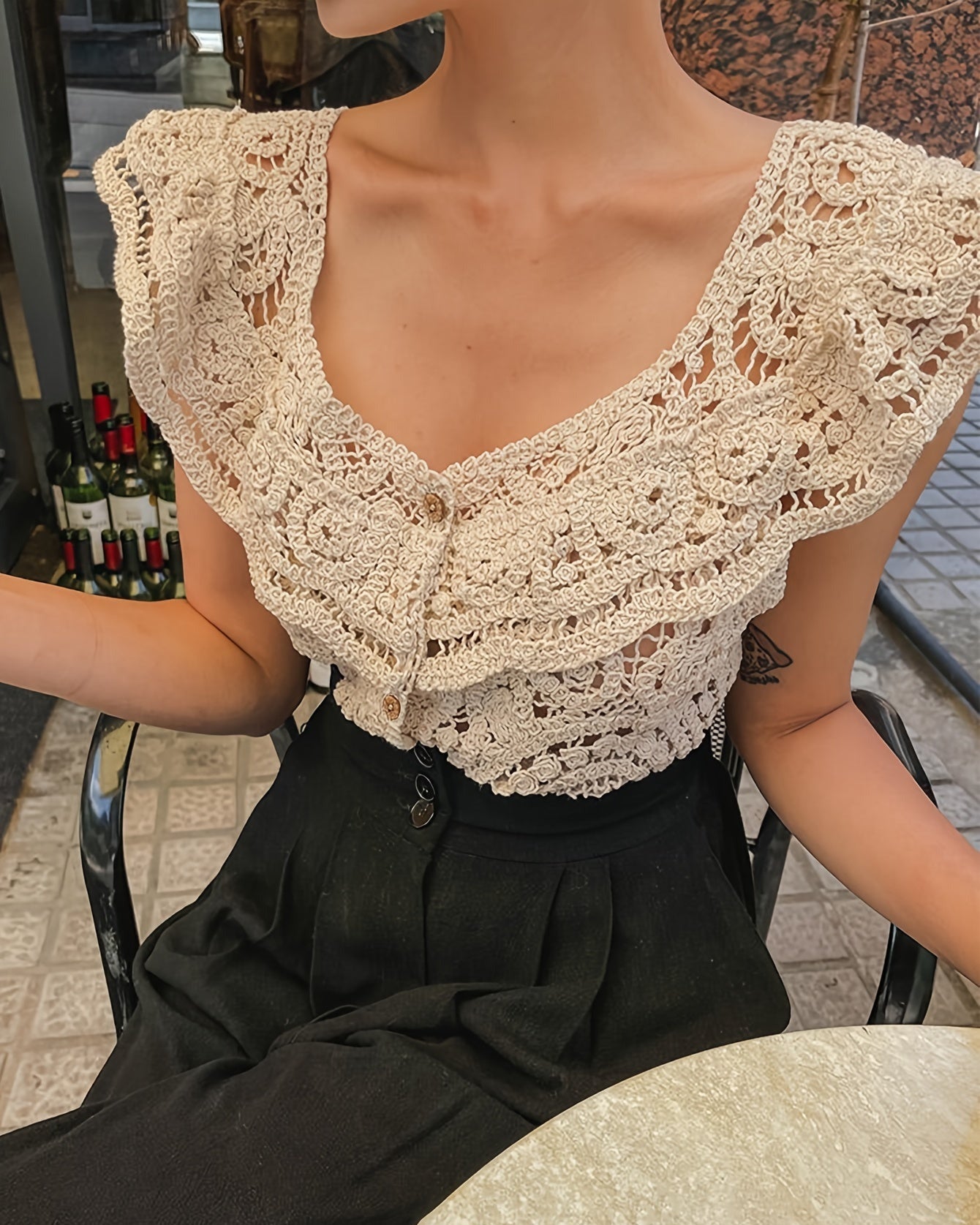 Cándida® | Elegant Boho Blouse With Button Placket