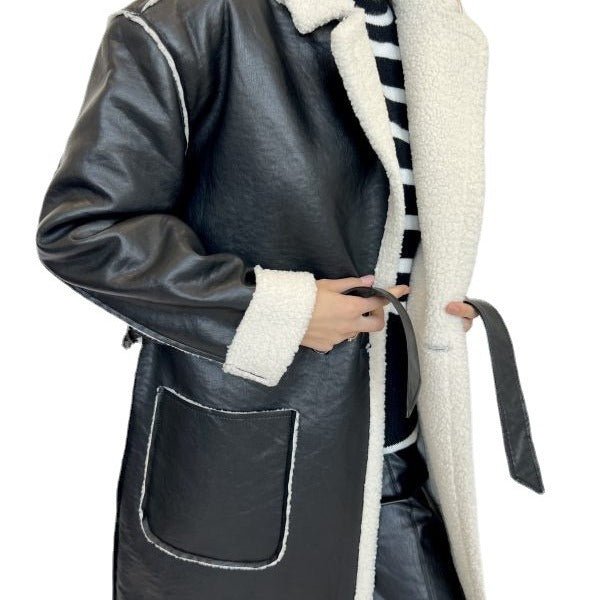 Dana® | Thick leather trench coat