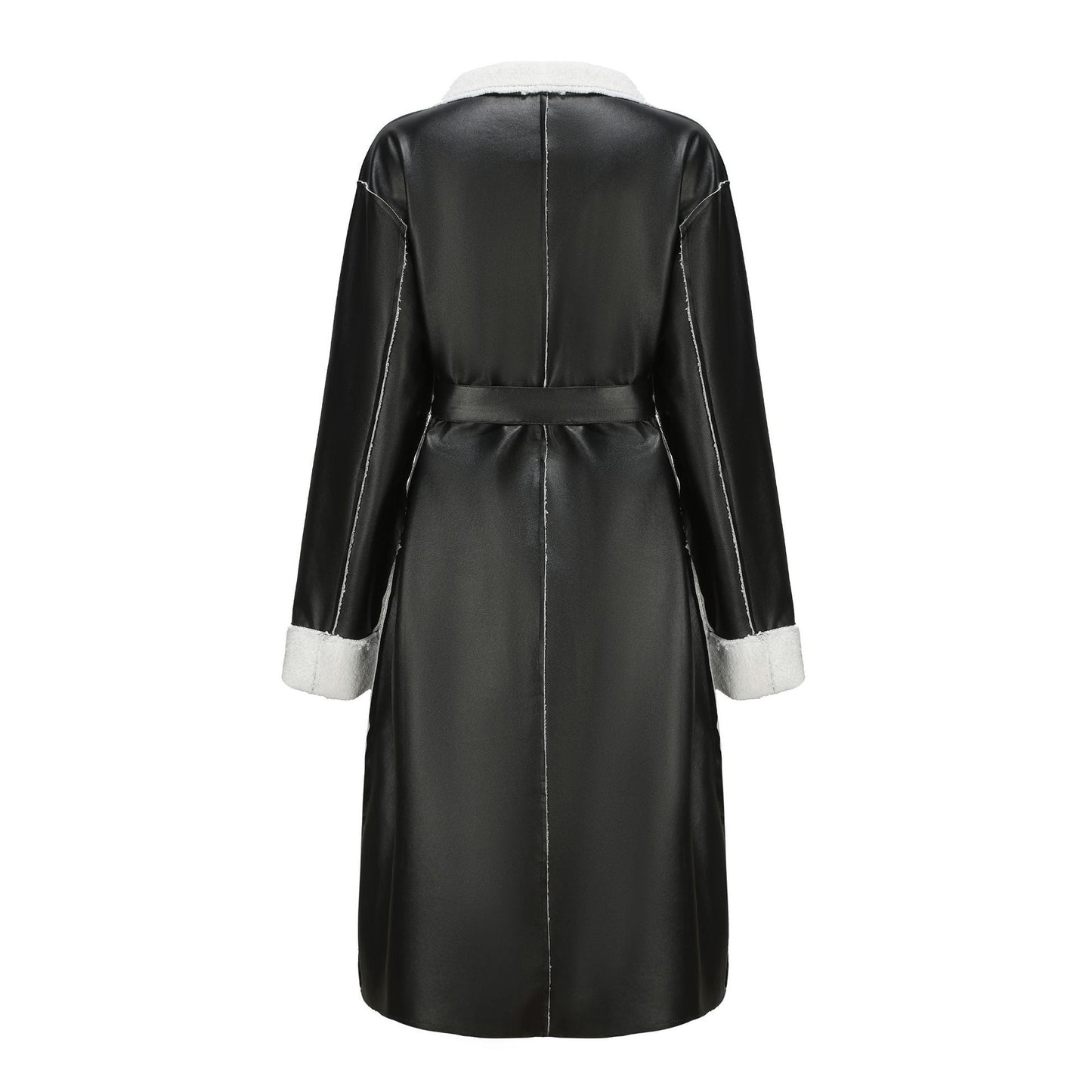 Dana® | Thick leather trench coat