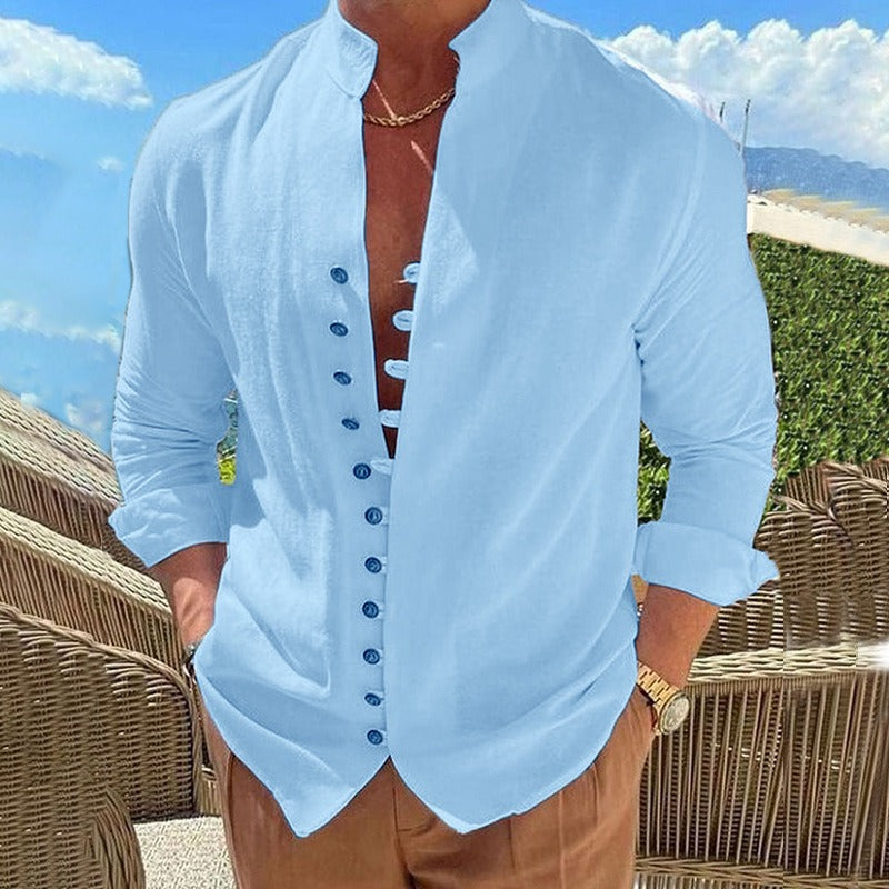 Benjamin | Cotton Shirt with Long Sleeves for Men