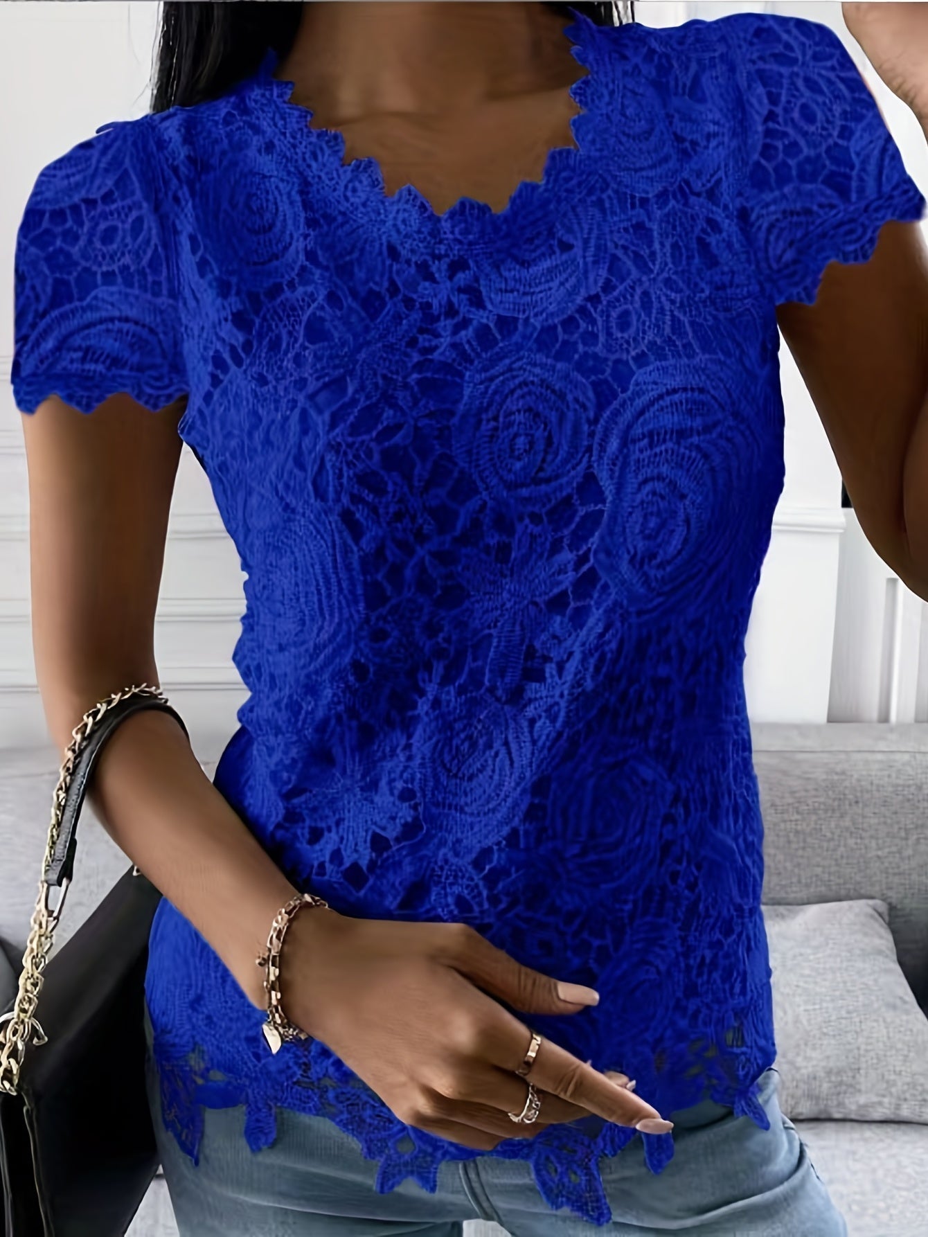 Berta® | Elegant T-Shirt With Short Sleeves For Spring And Summer