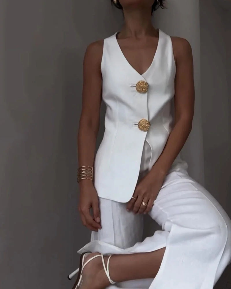 Blanca® | Stylish sleeveless vest and suit set
