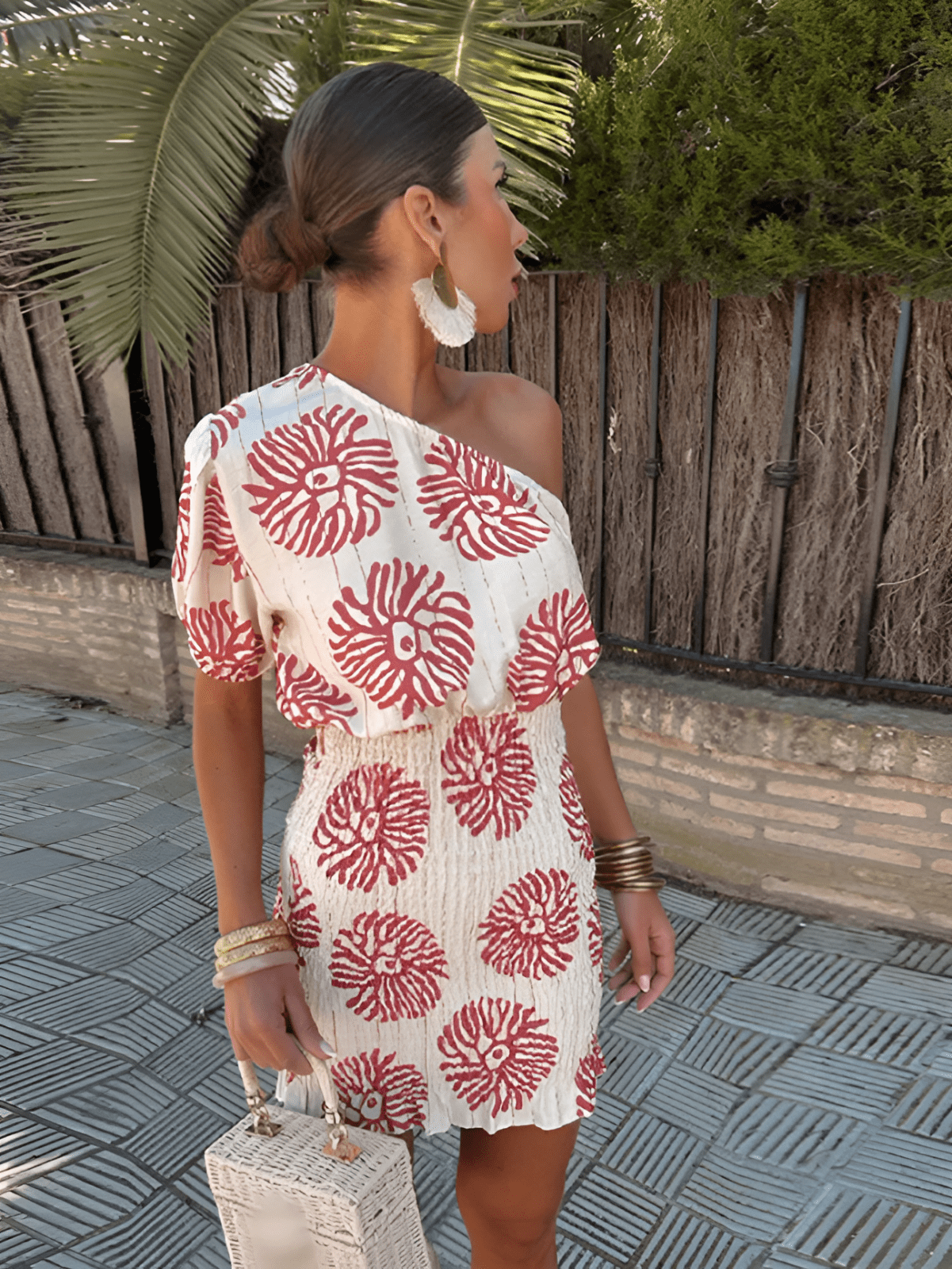Melinda | Elegant Summer Mini Dress with Bold Prints