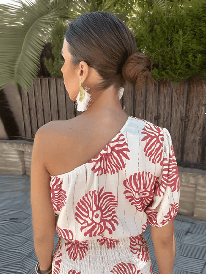 Melinda | Elegant Summer Mini Dress with Bold Prints