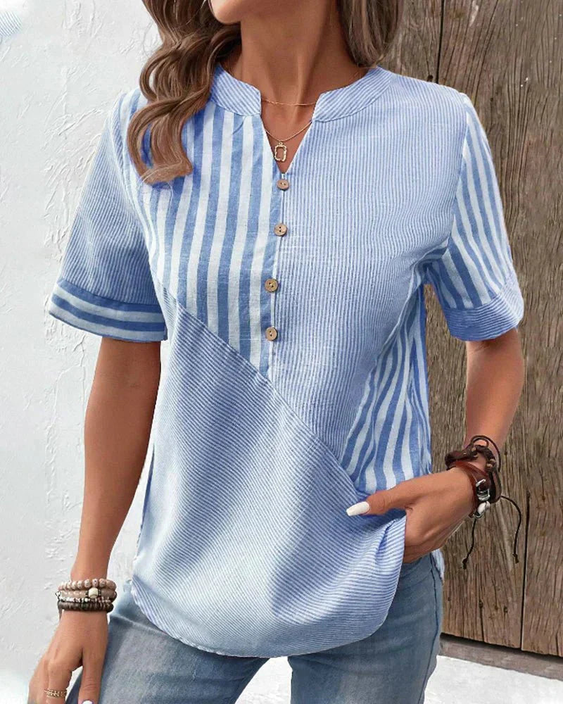Brígida® | Elegant Blouse Mit Kunstvollem Print