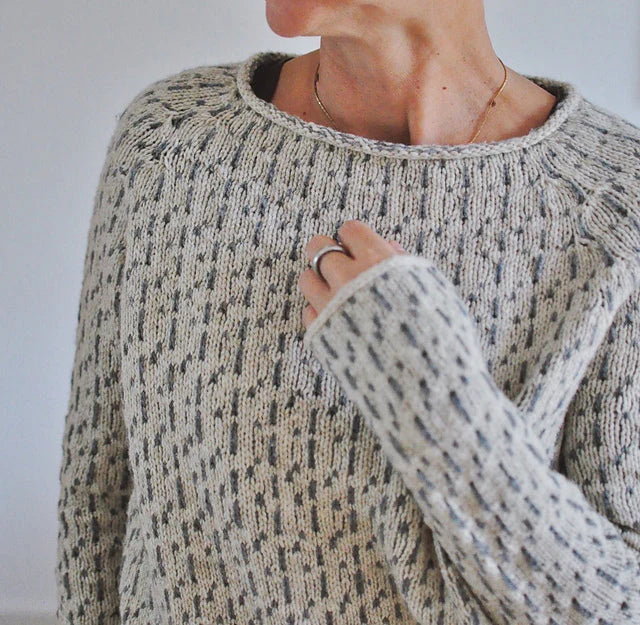Ariana® | Chic gray sweater with a boot neckline