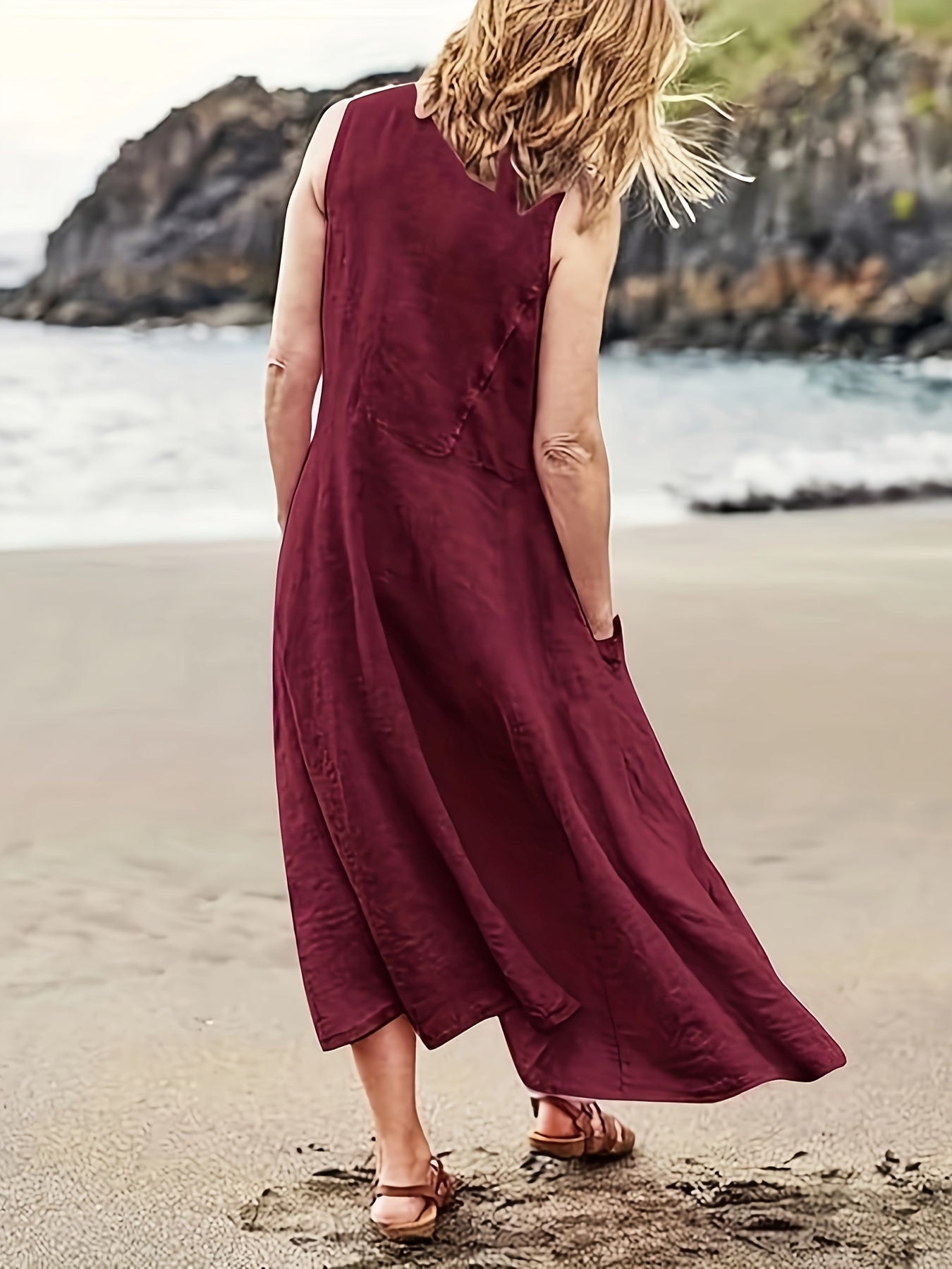 Amayrani® | Vintage Tank Dress With Pockets
