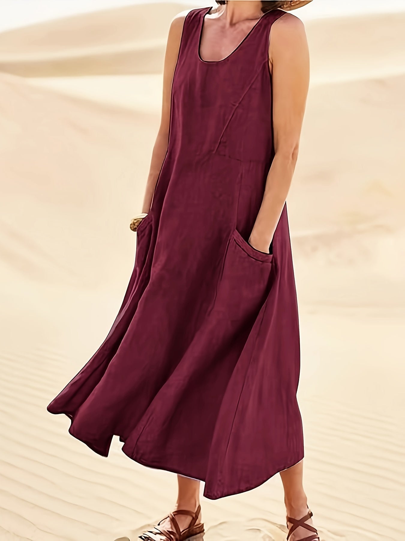 Amayrani® | Vintage Tank Dress With Pockets