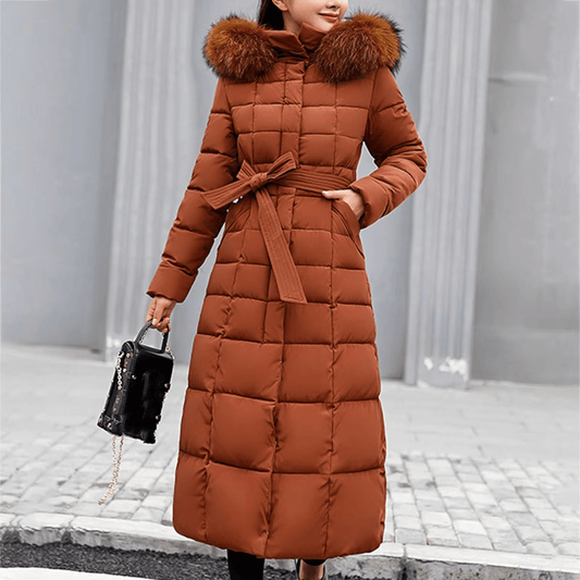 Debora | Silent down jacket with fur hood