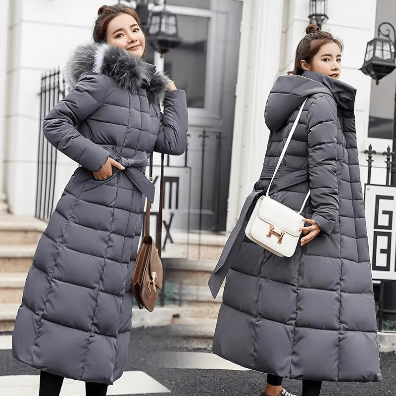 Debora | Silent down jacket with fur hood