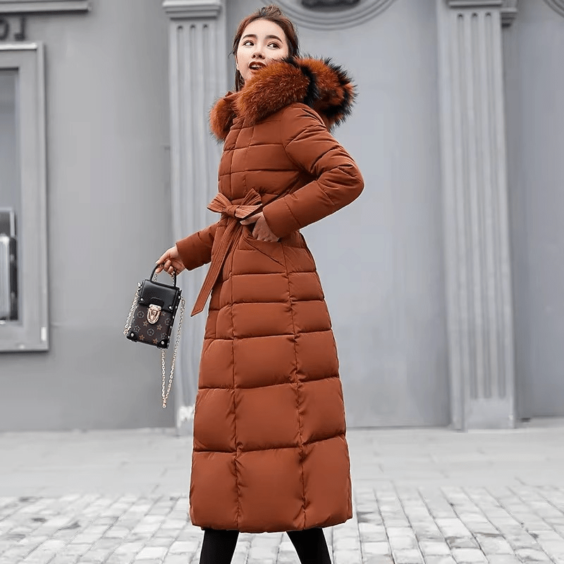 Debora | Silent down jacket with fur hood