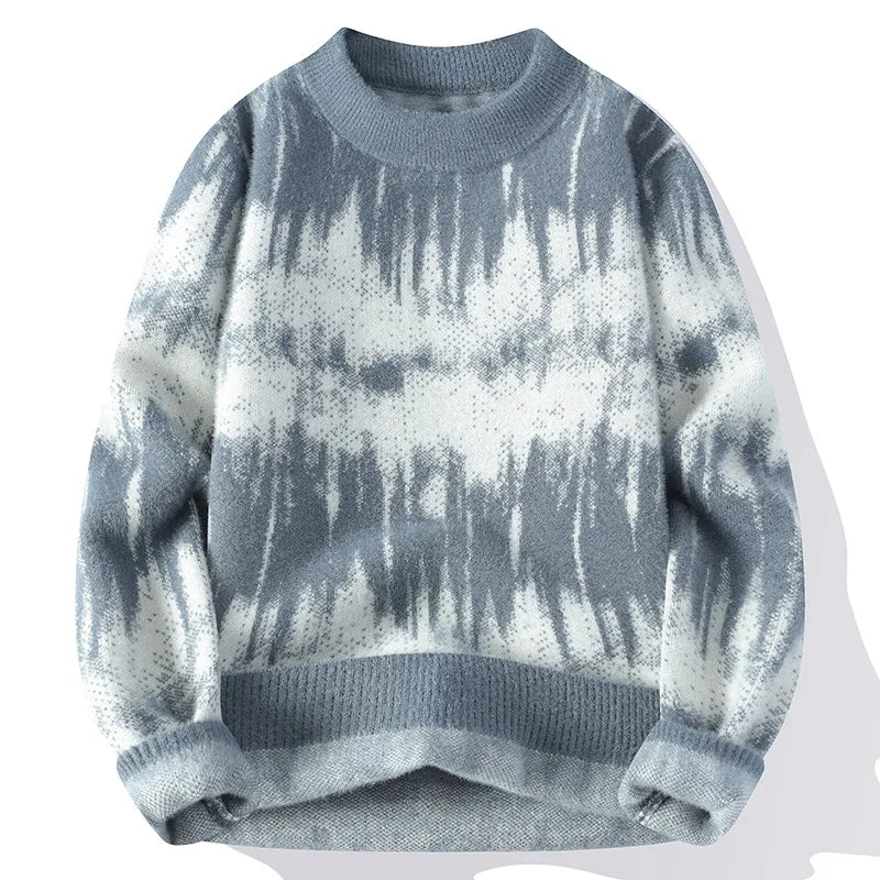 Wayne | Men's Relaxed Fit Tie-Dye Pullover Sweater