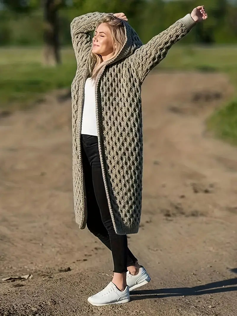 Eliana® | Knitted vest with hood