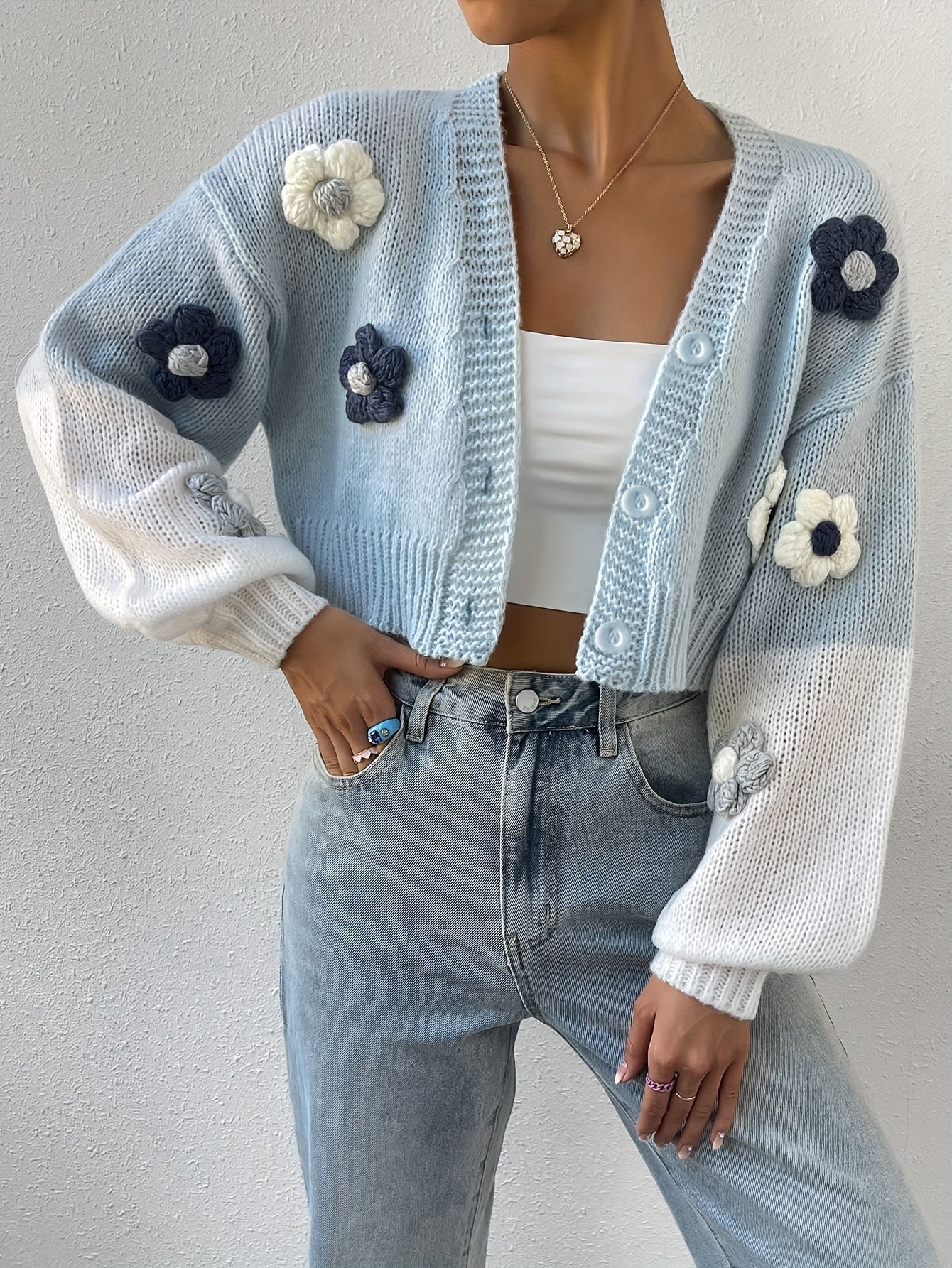 Carina® | Elegant and stylish floral cotton knitwear