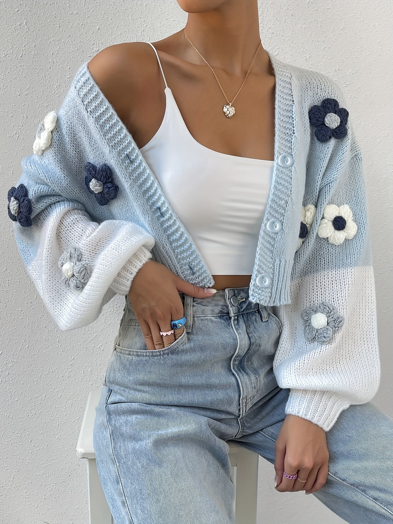 Carina® | Elegant and stylish floral cotton knitwear