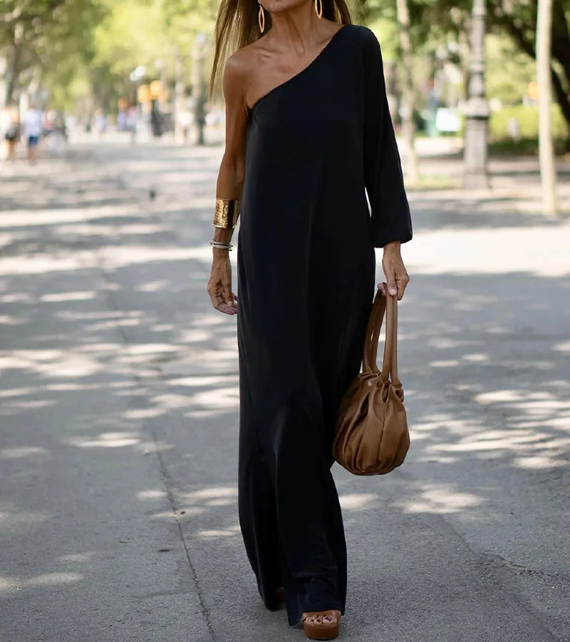 Ava® | Elegantly flowing one-shoulder dress