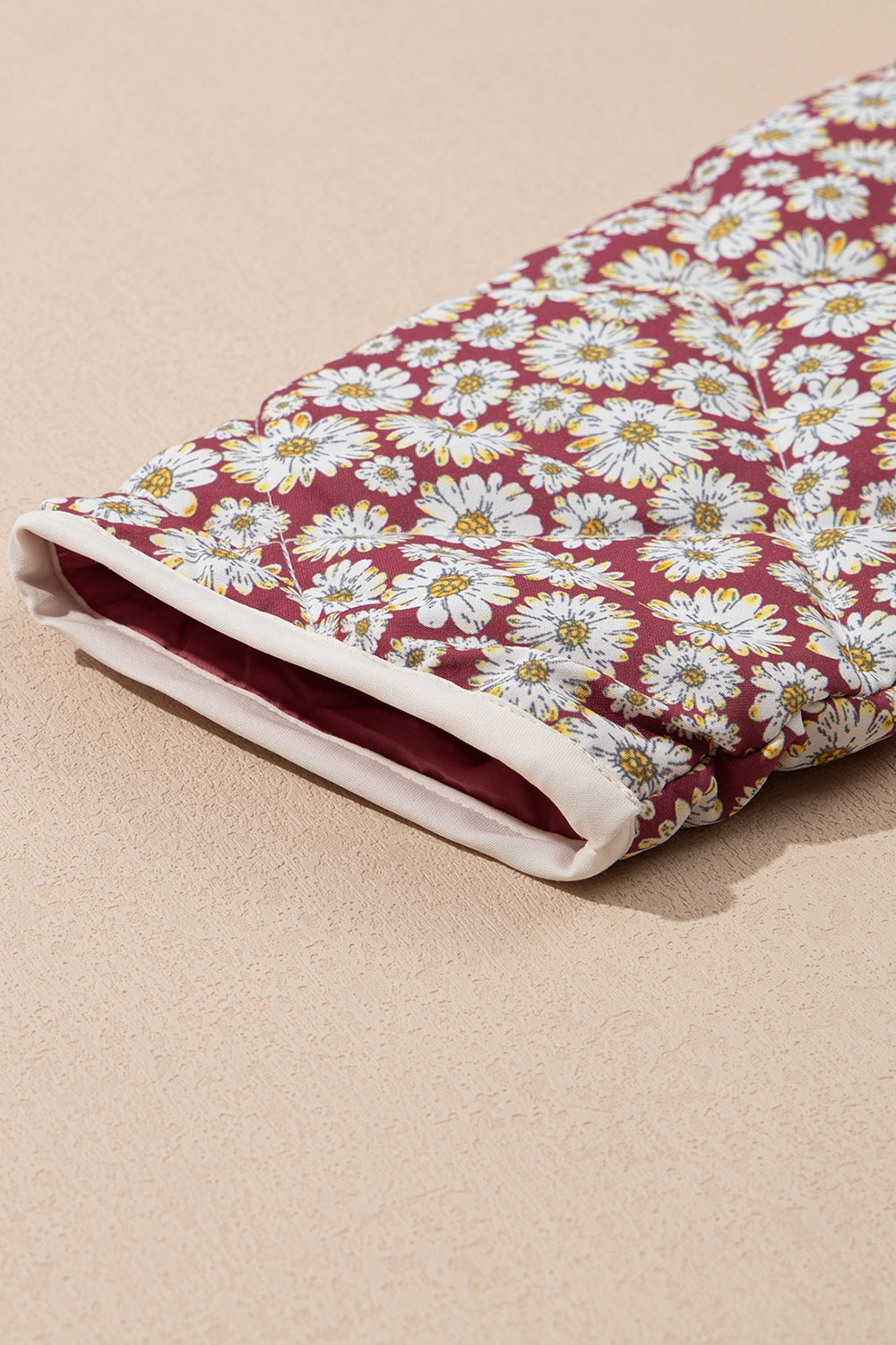 Clara® | Floral print long sleeve outerwear with snap fasteners