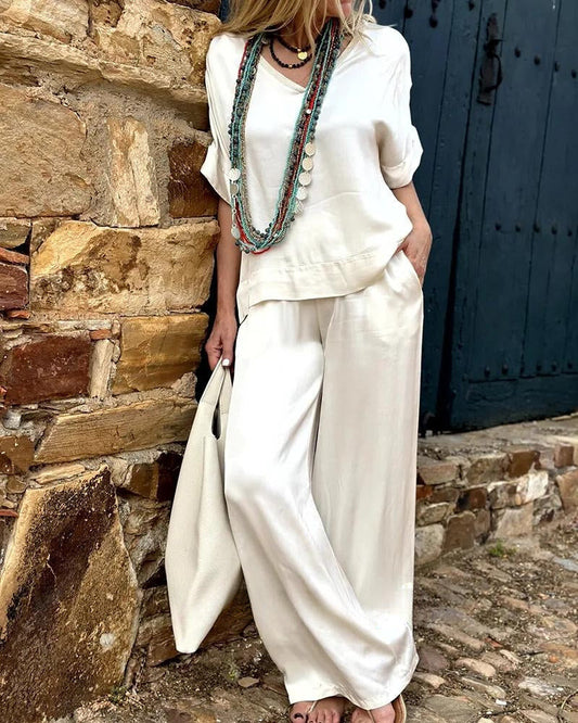 Adriana® | Elegance blouse & pants set