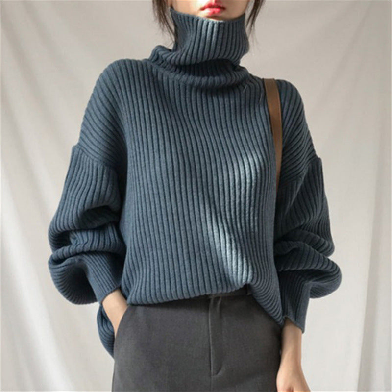 Aurora® | Luxurious turtleneck sweater with balloon sleeves
