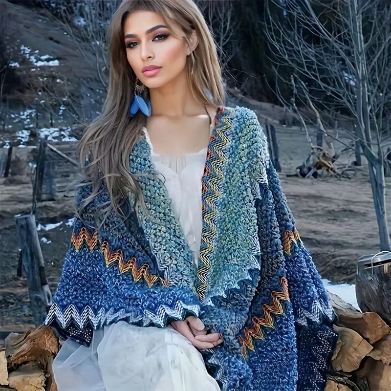 Antonia® | Knitted poncho shawl