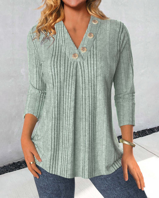 Brianne® | Elegant Green Blouse