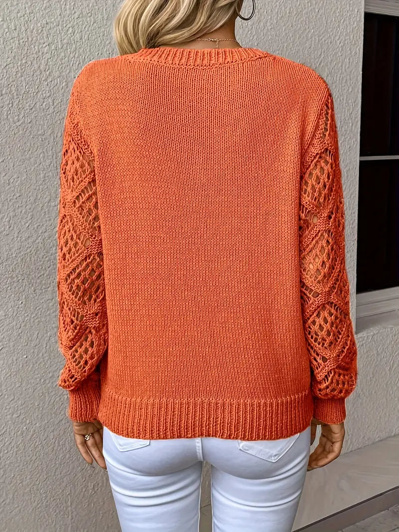 Adriana® | Knitted sweater with lace details